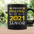 Class Of 2021 Sunflower Mom Proud Mama Of 2021 Senior Coffee Mug Gifts ideas