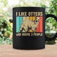 Cool Otter Design For Men Women Kids Vintage Sea Otter Lover Coffee Mug Gifts ideas