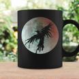 Crow Raven Distressed Flying Bird Full Moon Raven Crow Coffee Mug Gifts ideas