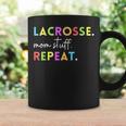 Cute Lacrosse Mom Stuff Repeat Design For Lax Life Mother Coffee Mug Gifts ideas