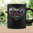 Cute Mommy Pregnancy Announcement My First Mothers Day Coffee Mug Gifts ideas
