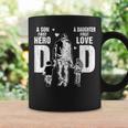 Dad A Sons First Hero A Daughters First Love Fathers Day Coffee Mug Gifts ideas