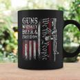 Dad Grandpa Veteran Us Flag Guns Whiskey Beer Freedom Coffee Mug Gifts ideas