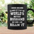 Dad Life Worlds Hottest Husband Father Men Gift Coffee Mug Gifts ideas