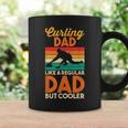 Dads Day | Retro Curling Dad Like A Regular Dad But Cooler Coffee Mug Gifts ideas
