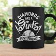 Diamonds Are A Girls Best Friend Softball Baseball Girl Love Coffee Mug Gifts ideas