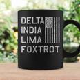 Dilf Delta India Lima Foxtrot Us Flag American Patriot Coffee Mug Gifts ideas