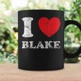 Distressed Grunge Worn Out Style I Love Blake Coffee Mug Gifts ideas