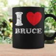 Distressed Grunge Worn Out Style I Love Bruce Coffee Mug Gifts ideas