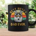 Dog Vintage Best Husky Dad Ever Funny Fathers Day Gifts Coffee Mug Gifts ideas