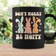 Dont Worry Be Hoppy Rabbit Cute Bunny Flowers Easter Day Coffee Mug Gifts ideas
