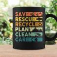 Earth Day 2023 Save Bees Rescue Animals Recycle Plastics Coffee Mug Gifts ideas