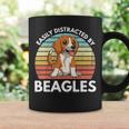 Easily Distracted By Beagles Funny Beagle Dog Mom Gift Coffee Mug Gifts ideas