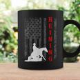 Equestrian Flag July 4Th Patriotic Horse Gifts Reining Horse Coffee Mug Gifts ideas