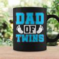 Family Twins Daddy Cute Footprint Dad Of Twins Twin Parents Coffee Mug Gifts ideas
