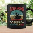 Father Son Fishing Partners For Life Vintage Dad Matching Coffee Mug Gifts ideas