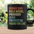 Fathers Day Bonus Provider Dad Friend For Life Hero Step Dad Coffee Mug Gifts ideas