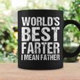 Fathers Day Retro Dad Worlds Best Farter I Mean Father Coffee Mug Gifts ideas