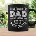 Firefighter Dad Funny Firemen Dads Fathers Day Vintage Men Coffee Mug Gifts ideas