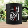 Firefighter Red Us Patriotic Funny Fireman American Flag Coffee Mug Gifts ideas