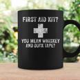 First Aid Kit Whiskey And Duct Tape Funny Dad Joke Vintage Coffee Mug Gifts ideas