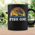 Fish On Funny Bass Fishing Vintage Fisherman For Men Coffee Mug Gifts ideas
