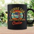 Fishing Dad Like A Regular Dad But Cooler Retro Vintage American Flag Coffee Mug Gifts ideas