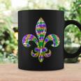 Fleur De Lis Mardi Gras Carnival Symbol New Orlean Tie Dye Coffee Mug Gifts ideas