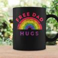 Free Dad Hugs Free Dad Hugs Rainbow Gay Pride Coffee Mug Gifts ideas