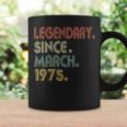 Funny 44 Years Old 44Th Birthday Gifts March 1975 Coffee Mug Gifts ideas