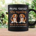 Funny Beagle Mom Of Two Beagles Beagle Dog Mom Coffee Mug Gifts ideas