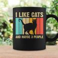 Funny Cat Design Cat Lover For Men Women Animal Introvert Coffee Mug Gifts ideas