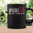 Funny Distressed Spicoli 24 Spicoli 2024 Relax I Can Fix It Coffee Mug Gifts ideas