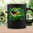 Funny Leopard Green Sexy Lips Shamrocks St Patricks Day Coffee Mug Gifts ideas