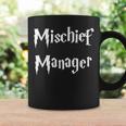 Funny Mischief Manager Kids Mom & Dad Gift Coffee Mug Gifts ideas