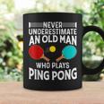 Funny Ping Pong Design Men Dad Grandpa Table Tennis Player Coffee Mug Gifts ideas