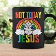 Funny Unicorn Vintage Not Today Jesus Satanic Unicorn Satan Coffee Mug Gifts ideas
