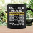 Funny Vintage Small Engine Repair Mechanic Hourly Rate Gift For Mens Coffee Mug Gifts ideas