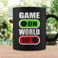 Game On World Off Gamer Gaming Konsole Gamepad Zocken Tassen Geschenkideen