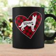 German Shepherd Mom Buffalo Plaid Heart Lover Gift Coffee Mug Gifts ideas