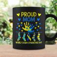Gifts Proud Mom T21 World Down Syndrome Awareness Day Ribbon Coffee Mug Gifts ideas
