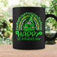 Gnome Holding Lucky Shamrock Rainbow Leopard St Patricks Day Coffee Mug Gifts ideas