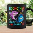 Godmother Of The Baby Shark Birthday Godmother Shark Coffee Mug Gifts ideas