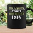 Grandpa Of The Birthday Boy Papa Camo Green Army Party Gift For Mens Coffee Mug Gifts ideas