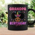 Grandpa Of The Birthday Girl Melanin Afro Unicorn Princess Coffee Mug Gifts ideas