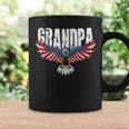 Grandpa Vintage Usa Flag Bald Eagle Patriotic 4Th Of July Gift For Mens Coffee Mug Gifts ideas