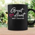 Great Aunt Best Job Ever Auntie Cute Mothers Day Gifts V2 Coffee Mug Gifts ideas