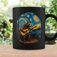 Grizzly Bear Blues Guitar-Player Starry-Night Music Coffee Mug Gifts ideas