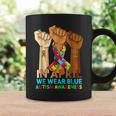 Hands In April We Wear Blue Autism Awareness Month Mom Women Coffee Mug Gifts ideas