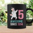 Happy 5Th Birthday UnicornShirt Awesome Since 2014 Coffee Mug Gifts ideas
